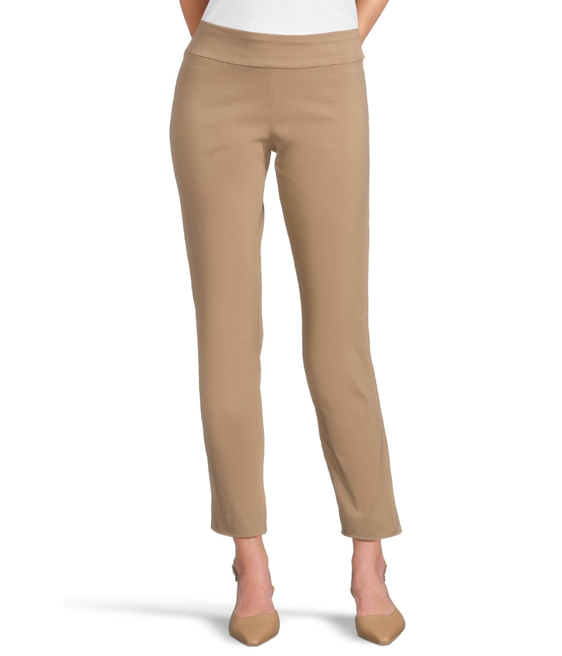 Krazy Larry Pull-On Ankle Pants Taupe 0 28