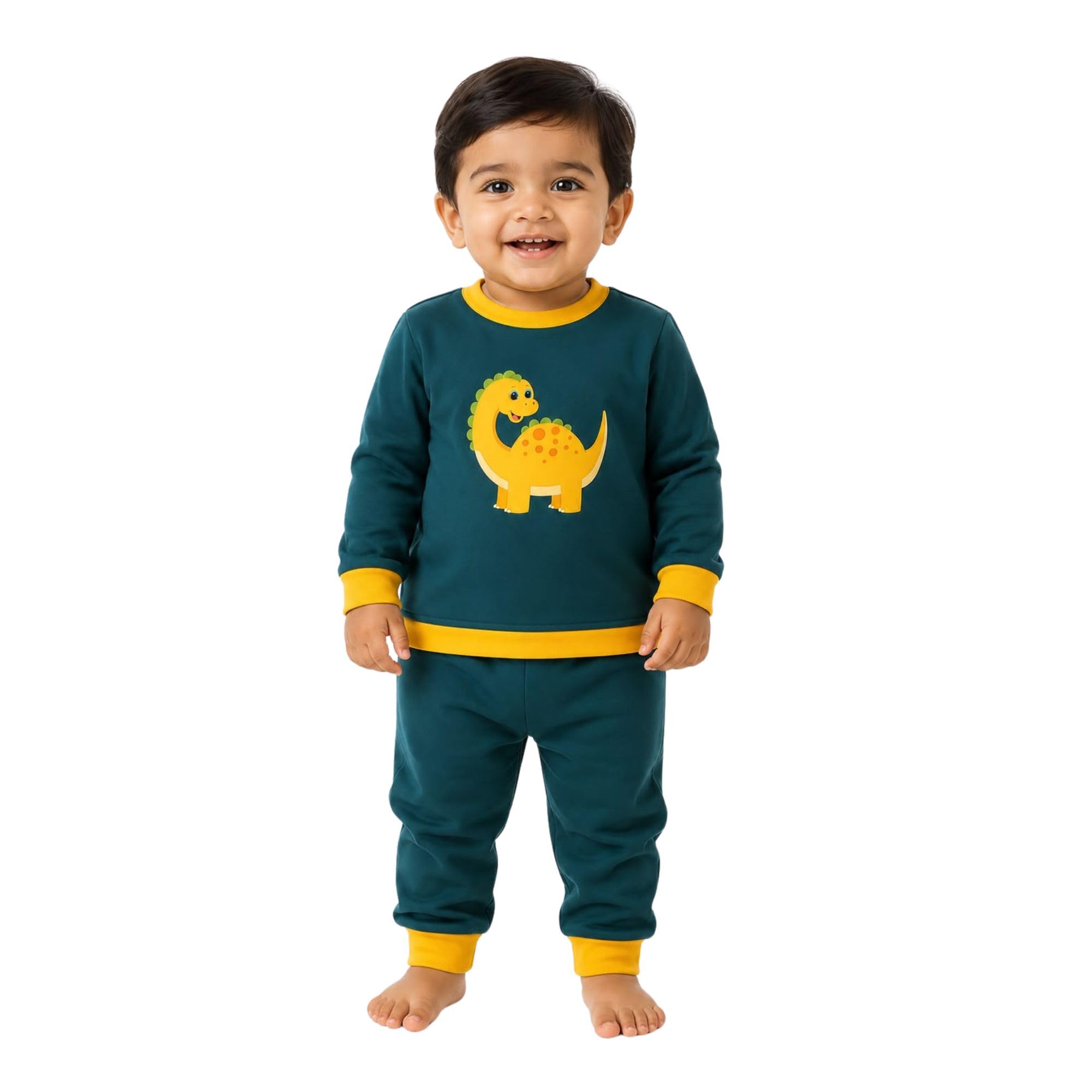 Certified Bamboo Fabric, Co-Ord Set for Baby Boys, Round Neck Car Patchwork T-Shirt with Diaper Friendly Pyjama, Stylish, Thermostat Regulating, Soft & Comfortable Playtime Wear-image-39