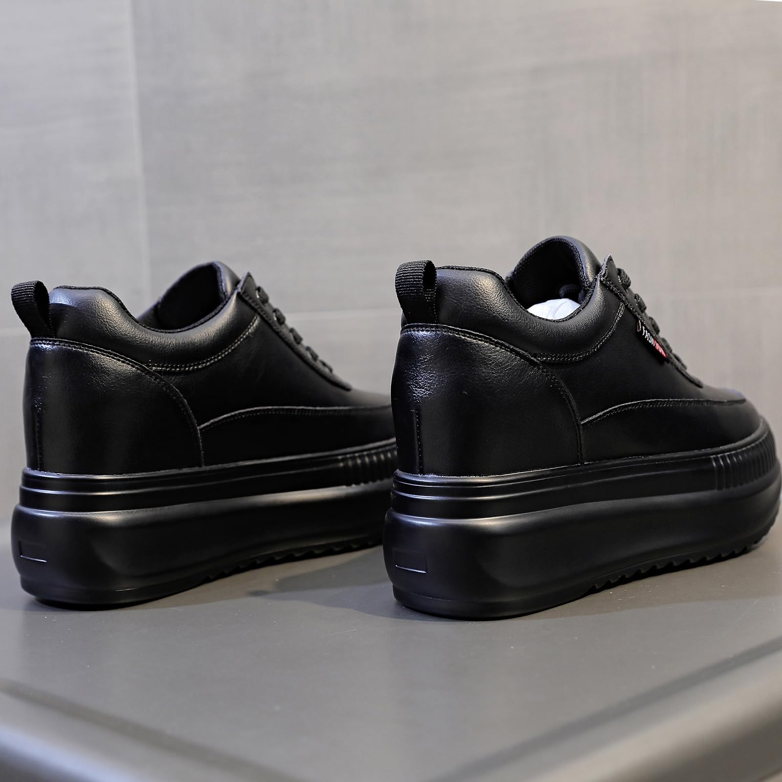 Zapatillas de Cuña Deportivas Mujer Zapatillas de Deporte Moda Plataforma Transpirables Aumento de Estatura Invisible Zapatos Cuña 9CM