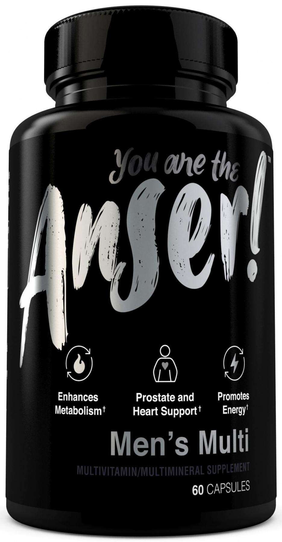 Multivitamin for Men with Vitamin C Vitamin D & Zinc for Immune Support - Energy Muscle & Joint Support Supplement - Digestive Enzymes Blend for Stomach Comfort - 30 Servings - Anser by Tia Mowry