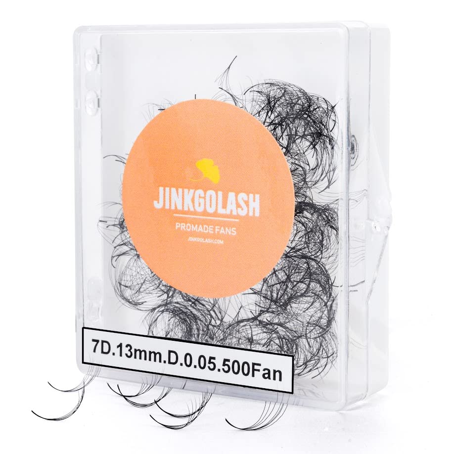 Vista 17 de 500 extensiones de pestañas Promade de 3D a 16D, abanicos de pestañas sueltas de 0.03/0.05/0.003 in, pestañas rizadas C D, longitud de 0.31-0.63