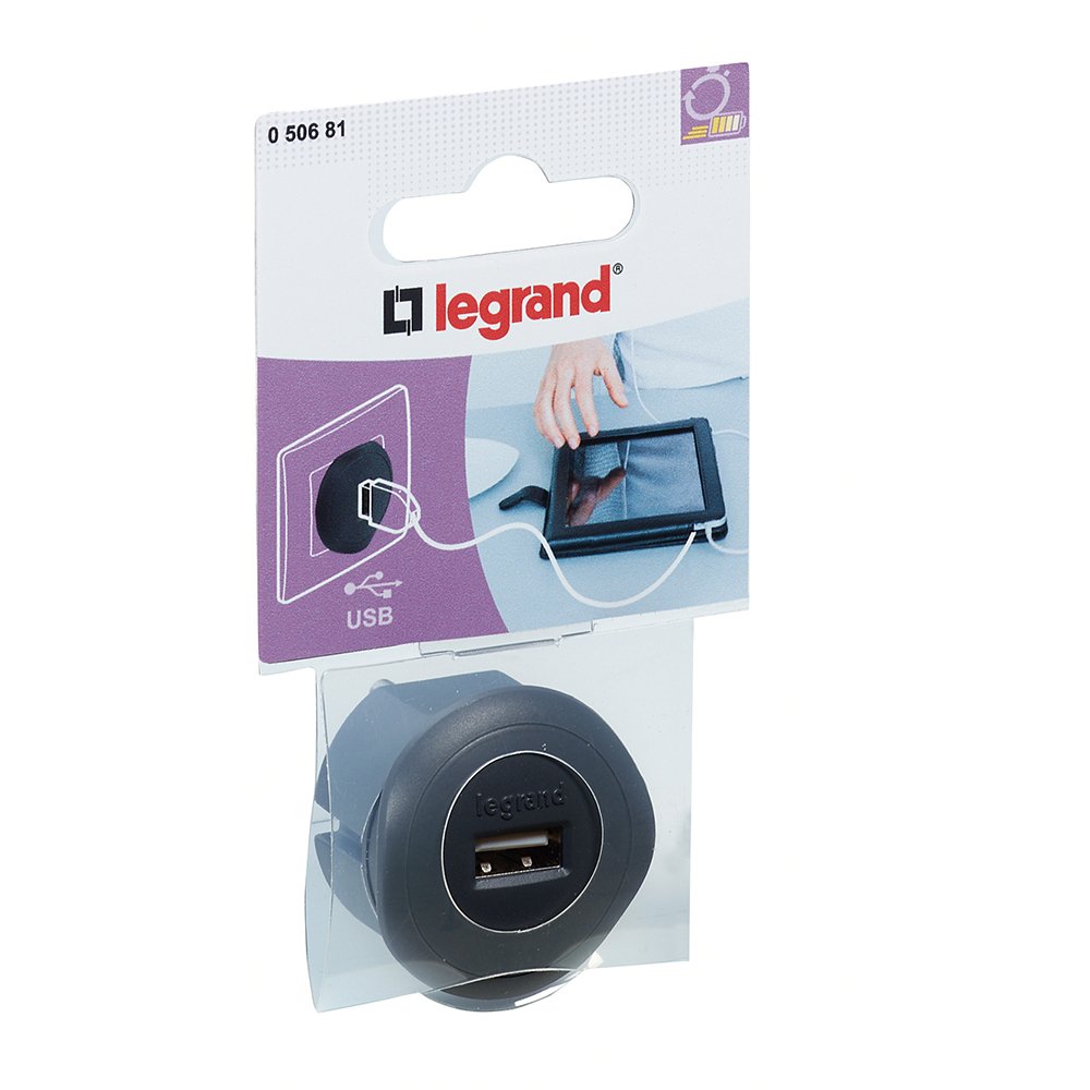 Legrand Black Leg50681 Usb Charger Plug