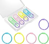 Lot de 50 anneaux de couleurs