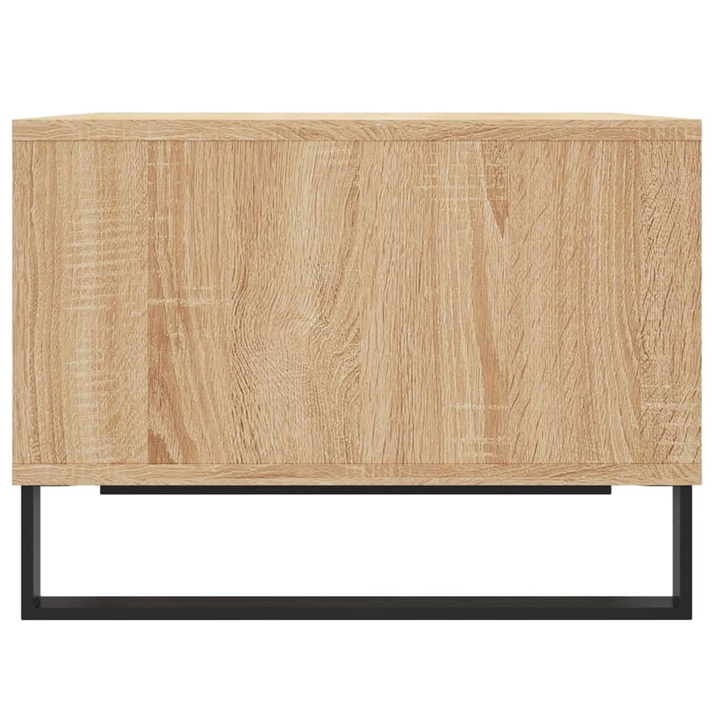 Homgoday Table basse en chêne sonoma de 60 x 50 x 36,5 cm, en bois d'ingénierie, table d'appoint pour salon, salle de réception d'invités, chambre à coucher et mobilier de bureau