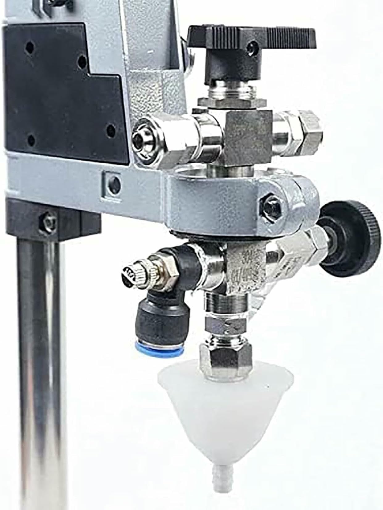 Llenadora de botellas, llenadora de botellas a contrapresión, máquina llenadora manual de líquidos para botellas de cerveza/vino de acero inoxidable, para botellas de vidrio/convexas/plástico/vino~/