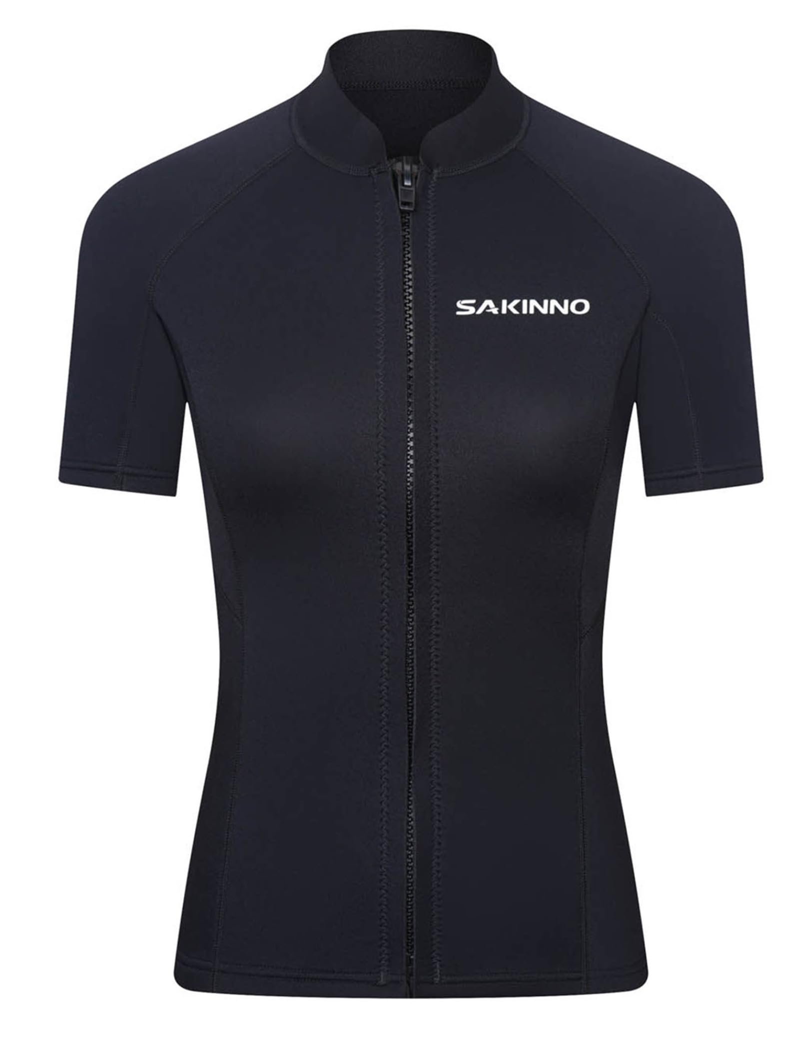 Giacca in neoprene da donna, 2 mm, per immersioni subacquee in neoprene, con chiusura lampo, top, rashguard per snorkeling, surf, nuoto