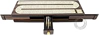 Vista 2 de House of Cribbage - Tabla continua para cuna con incrustaciones de 4 pistas de palisandro/arce con tapas deslizantes y cajón