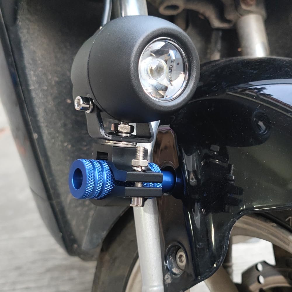 Support Phare Avant Réglable – Pour Fourche 35-48 Mm, Acier, Pour Chopper Café Racer