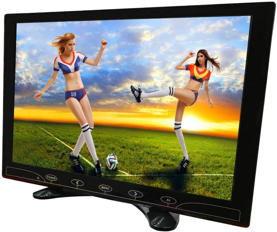 10.1 Inch Portable HDMI CCTV Security Monitor HD 1280x800 IPS LCD Display Screen with AV VGA HDMI USB Micro SD Input, Touch Keys, Built-in Speakers for Raspberry Pi PC Security Camera