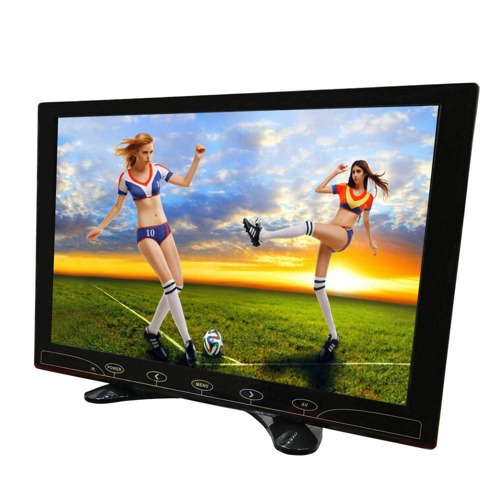 10.1 Inch Portable HDMI CCTV Security Monitor HD 1280x800 IPS LCD Display Screen with AV VGA HDMI USB Micro SD Input, Touch Keys, Built-in Speakers for Raspberry Pi PC Security Camera