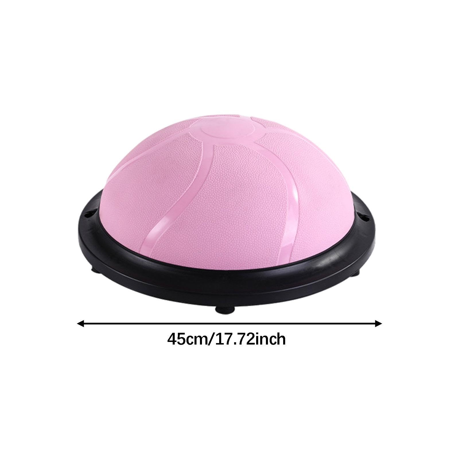 Amagogo Balance Ball Semicircolare con Base Antiscivolo Attrezzo per Allenamento con Fasce di Resistenza E Pompa Realizzato in PVC PP TPE Adatto a Allen