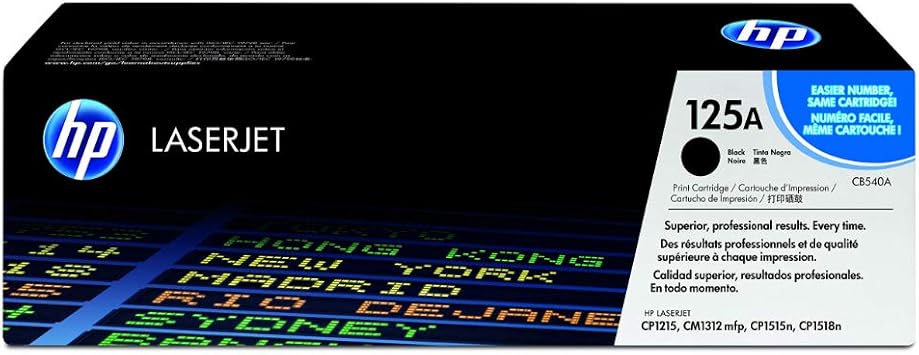 HP 125A (CB540A) Schwarz Original Toner für HP Color Laserjet CP1215,  CP1515, CM1312 : Amazon.de: Computer \u0026 Zubehör