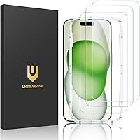 Vista 11 de UNBREAKcable Protector de pantalla de vidrio templado inastillable para iPhone 13 Mini [3 unidades] [99.99% transparente HD]
