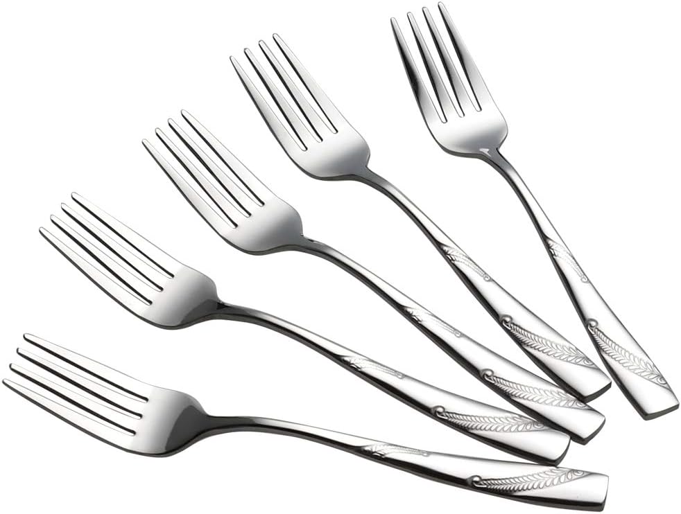 16-Piece Stainless Steel Dessert Forks, 6.70-Inch