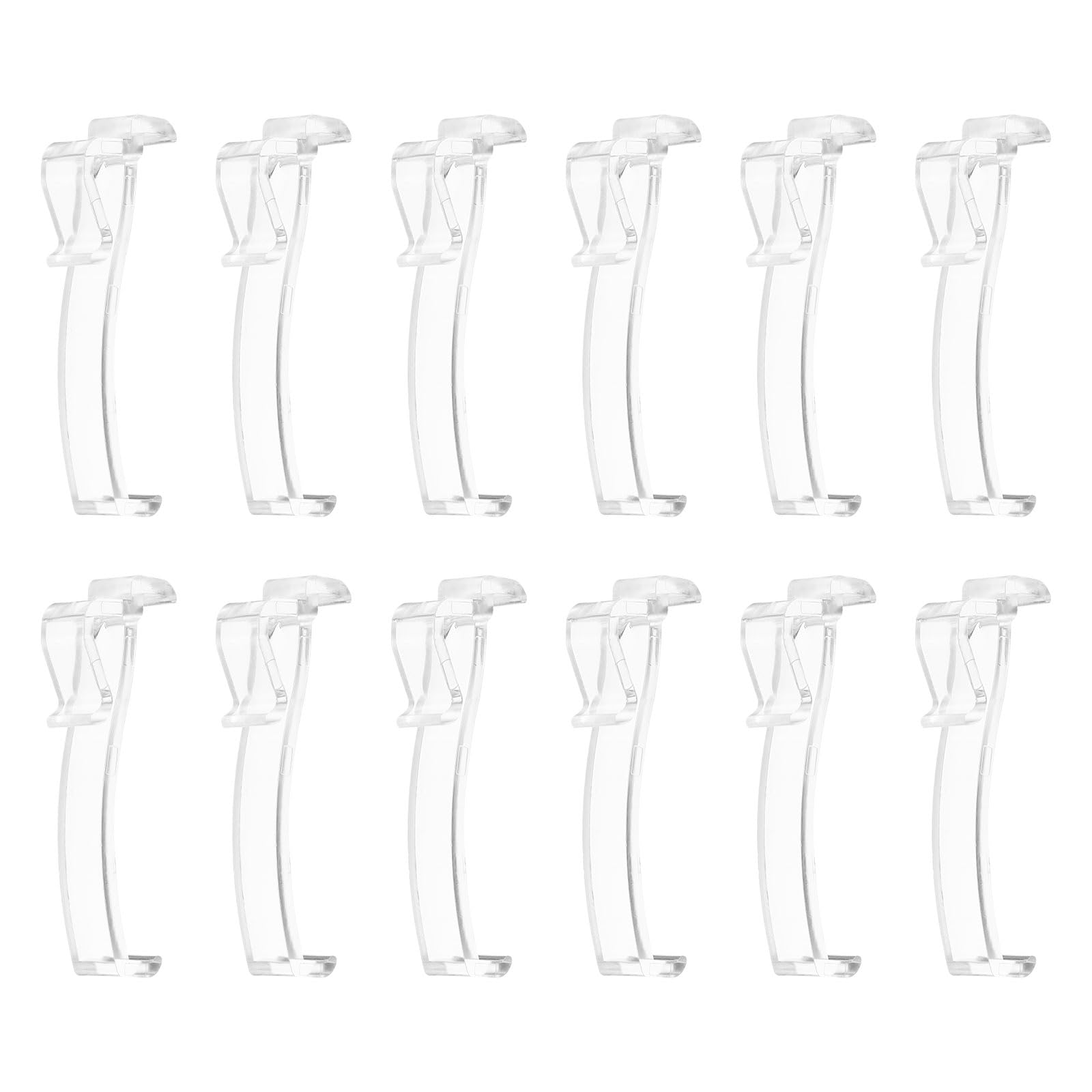 Clips para cenefa invisibles de 2.5 pulgadas para persianas horizontales de madera sintética