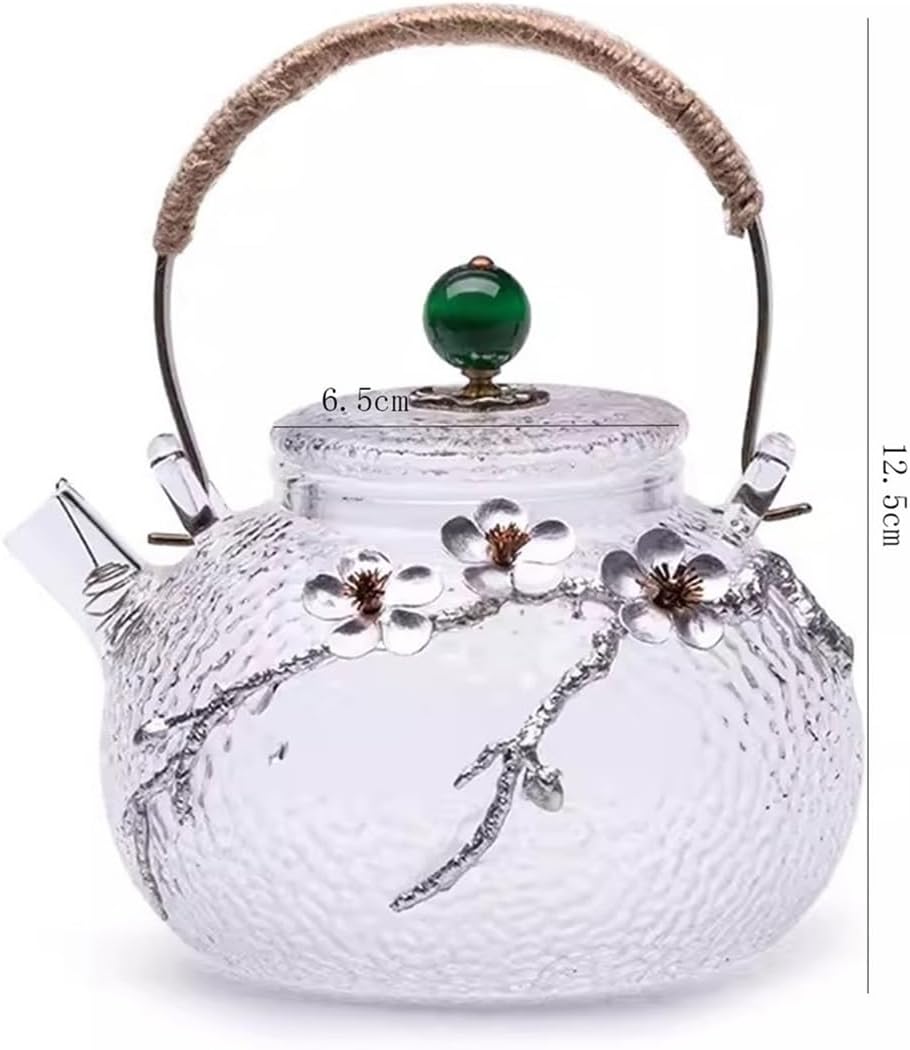 Teapot Glass Teapot and Tea Set Household Living Room Tea Maker Tea Stove High Temperature Resistant Light Luxury Teapot Infuser