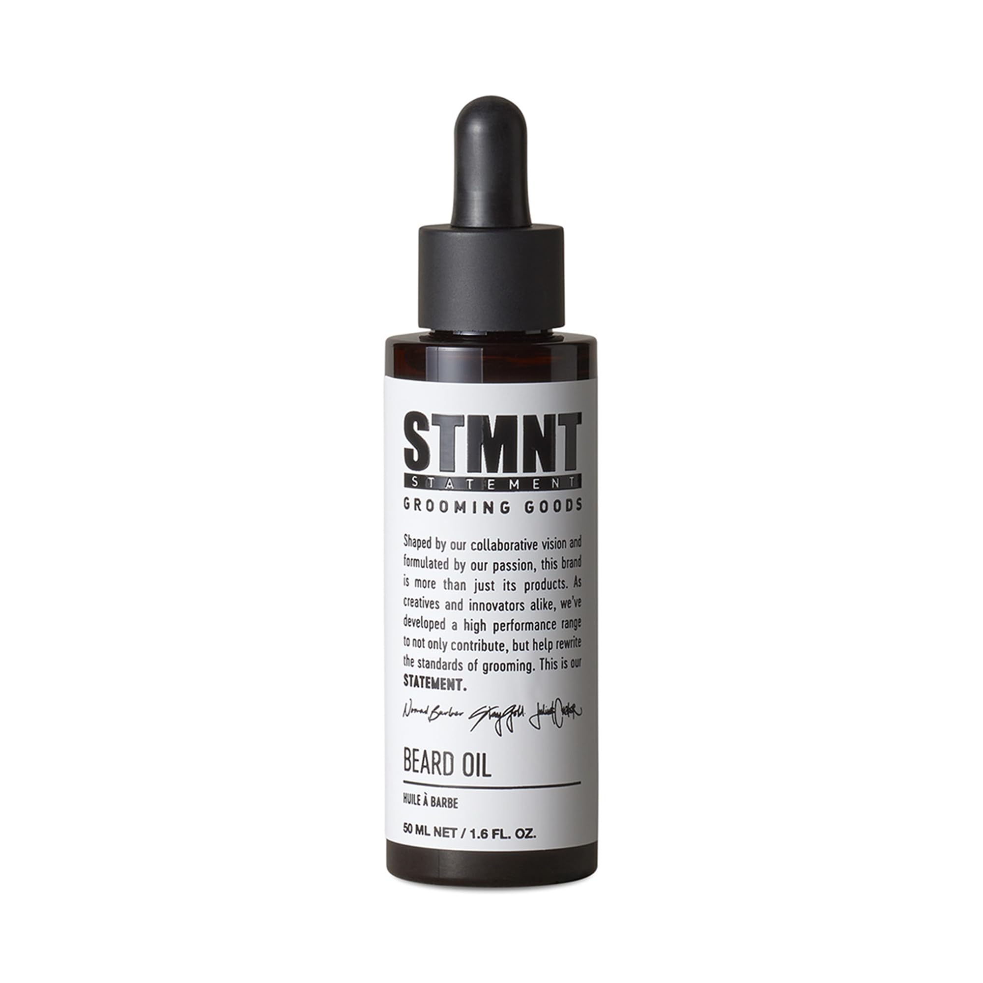 STMNT STATEMENT GROOMING GOODS Beard Oil 50ml | Feuchtigkeitsspendendes Bartöl aus natürlichen Ölen | Für einen weichen Bart | Frei von Silikonen | vegan & PETA-zertifiziert