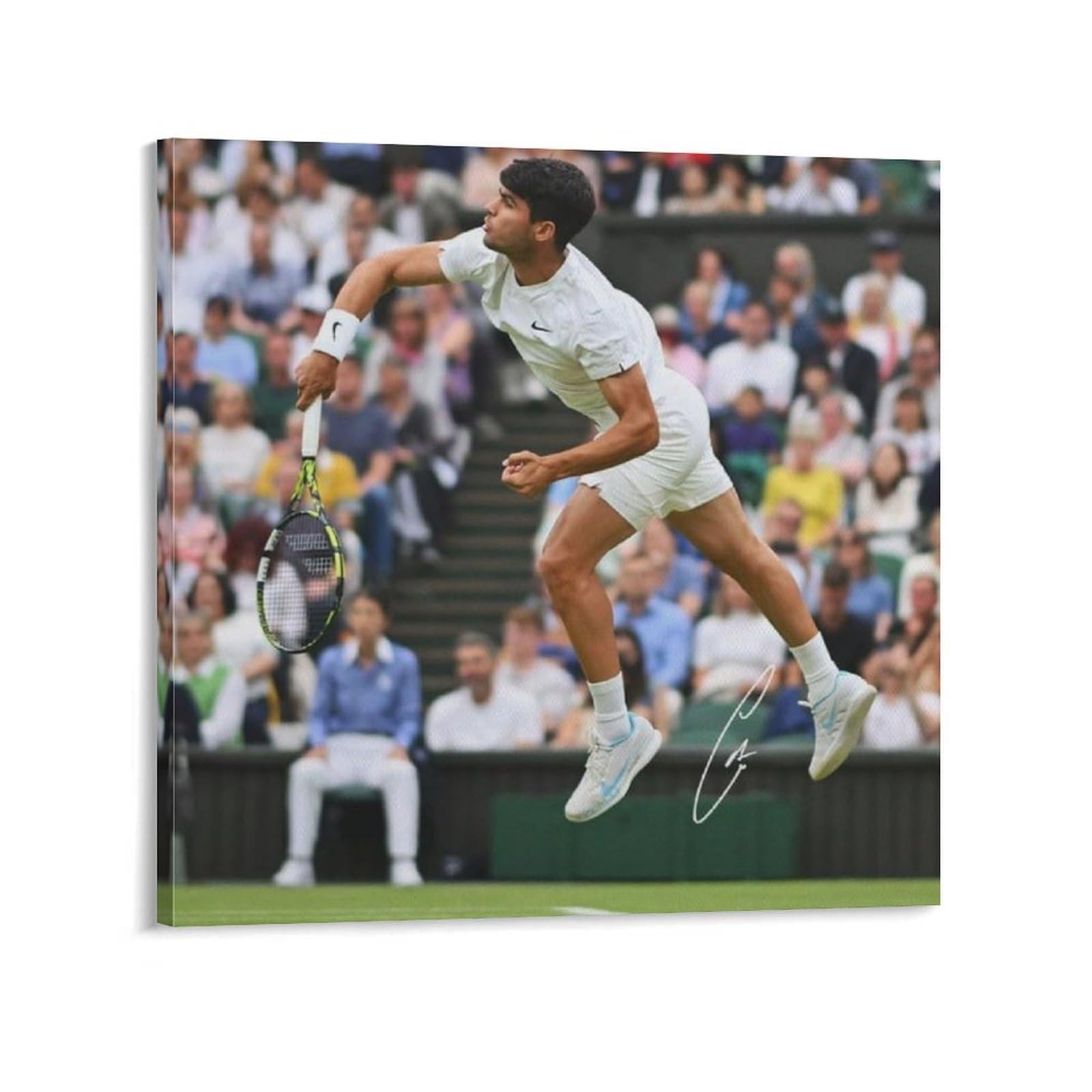 ASUIU Carlos Alcaraz Canvas Poster Picture Print Canvas Poster Wall Paint Art Posters Decor Modern Home Artworks 12x12inch(30x30cm)