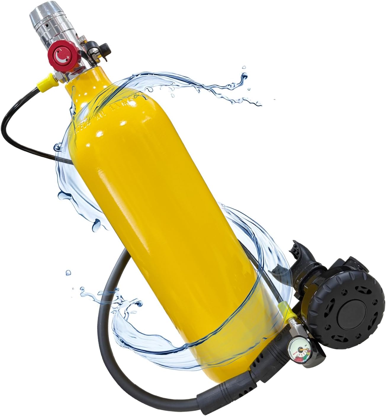 2L Mini Scuba Tank Kit,DOT-Certified Portable Lung Tank with Backpack and Regulator,Scuba Diving Tank up to 35 Mins Breath for Underwater Exploration,Aluminum Tank,Within 30 Ft