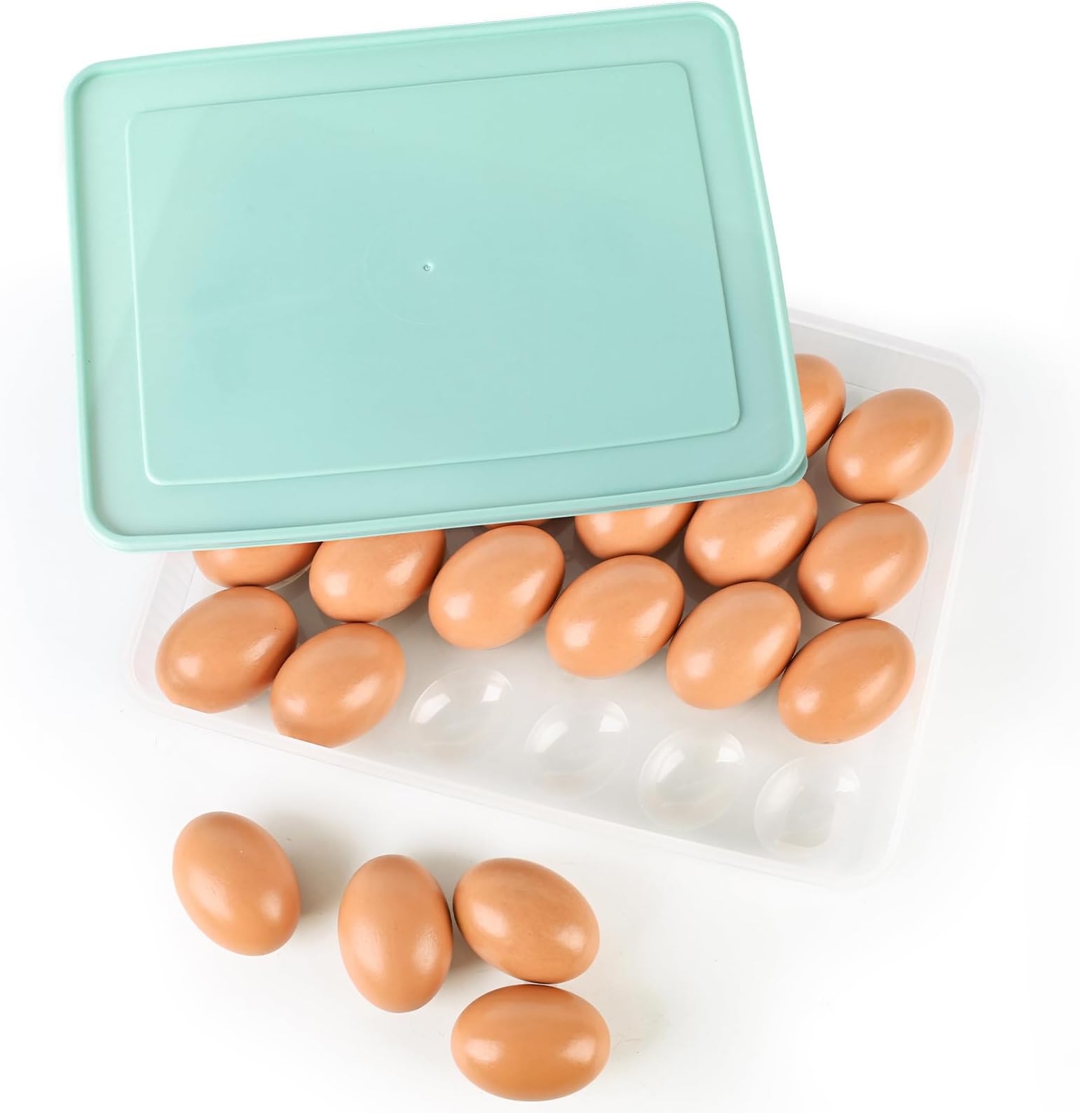 HAKSEN 3PCS Deviled Egg Platters, Portable Egg Tray