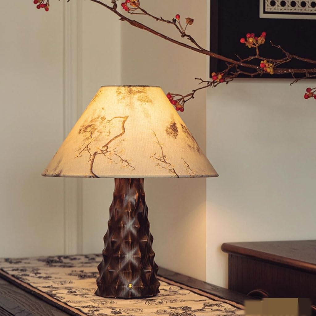 Lampe de Bureau Lampe De Chevet Chinoise Zen, Table Décorative Rétro for La Maison