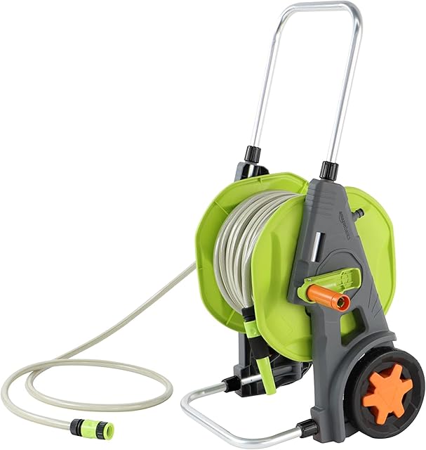 Amazon Basics Amazon Basics Schlauchwagen mit Schlauch, 30 m, Grün/Grau — Schläuche