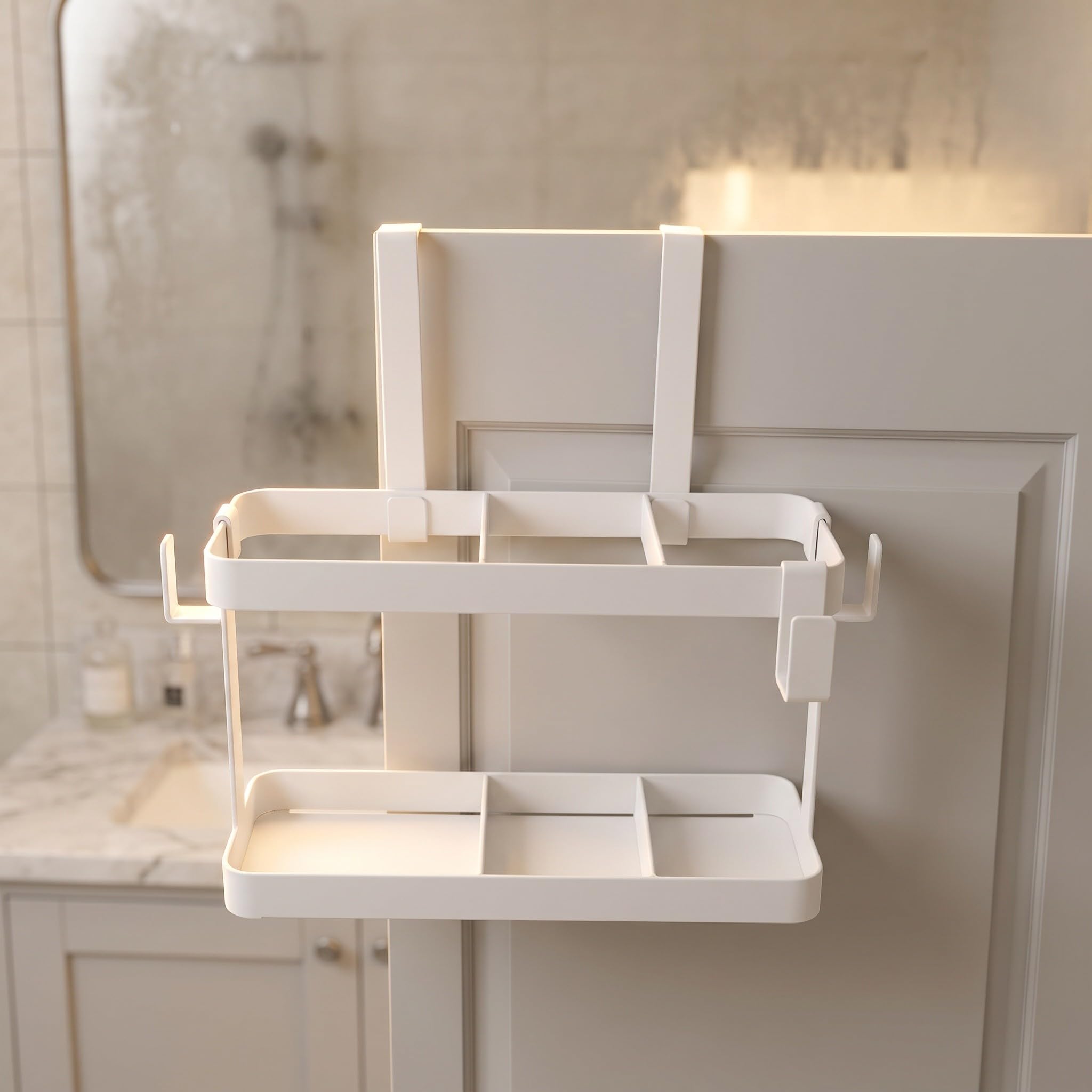 Zerodeko Soporte para secador de Pelo para Puerta de Armario, Organizador