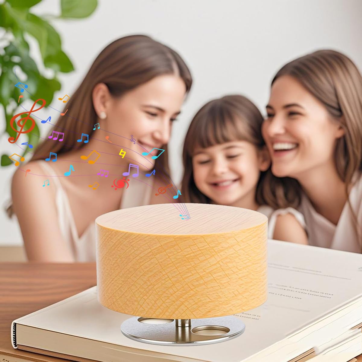 Hefonti You are My Sunshine Spieluhr Mechanismus Basis, Handkurbel Holz DIY Handwerk Spieluhr Mechanismus 18 Töne Bewegung Anpassbares Geschenk für Frau Tochter Musikliebhaber