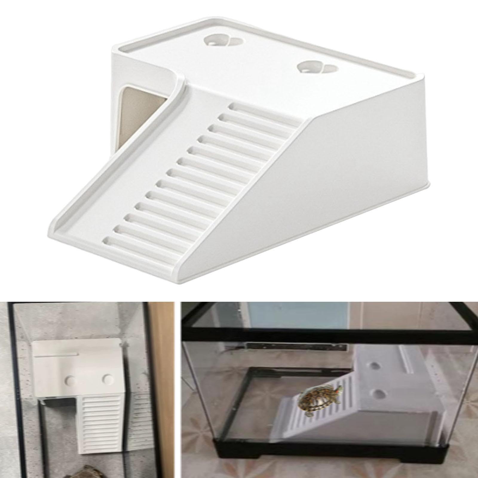 Baoblaze Turtle Basking Platform Aquarium Animal Sink Wharf Climbing Ramp Resting Terrace for Tortoises Terrapin Turtles Salamanders, Large