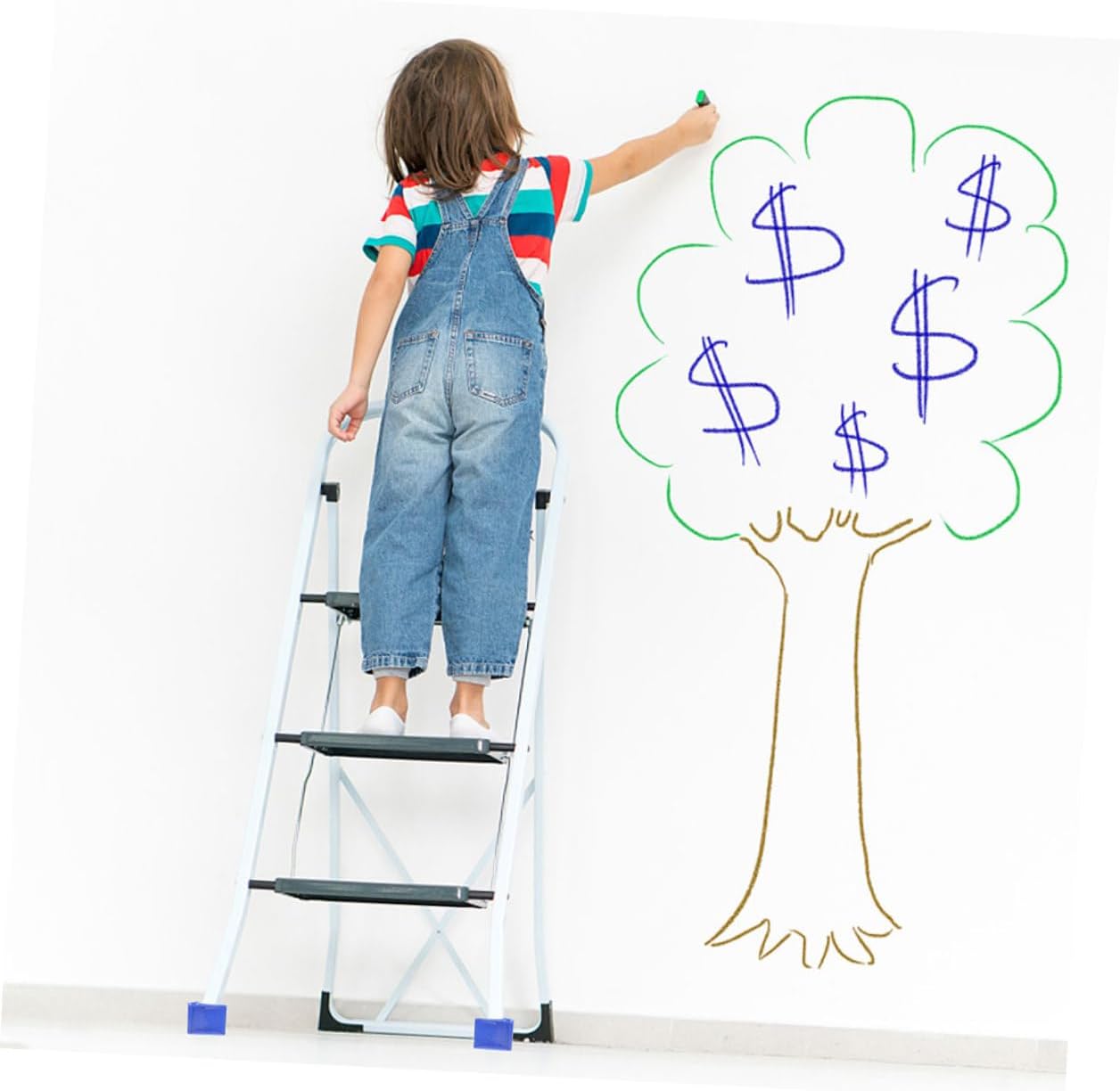 FUOYLOO 8pcs Ladder Feet Replacement Caps Rubber Non-Slip Ladder Leg Mats Heavy Duty Floor Protection for Home and Office Accessories