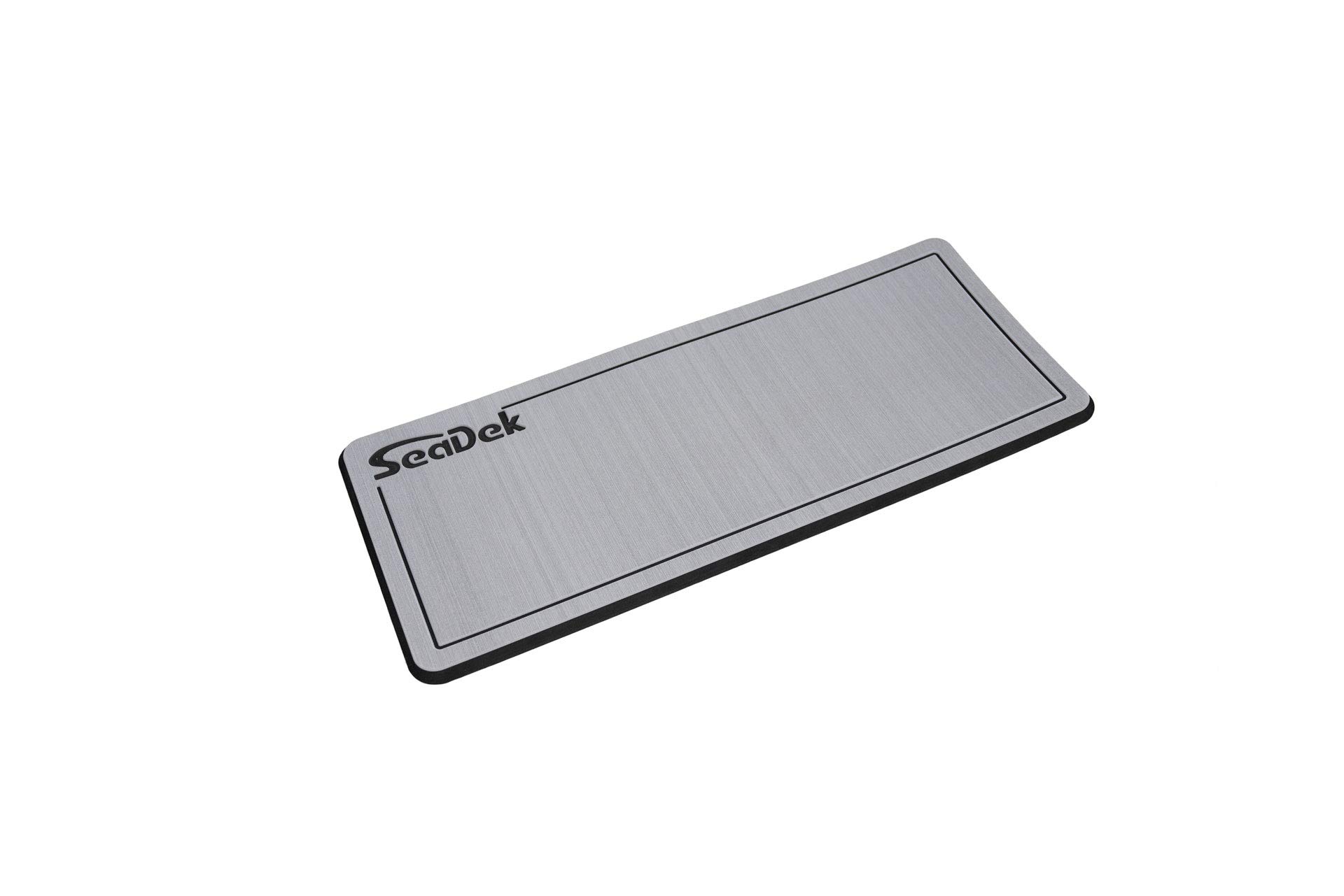 SeaDek Pad | Dual Density Helm Pads | Anti-Fatigue | Anti Slip | 20mm Thickness | Brushed Texture | Storm Gray Over Black, Small