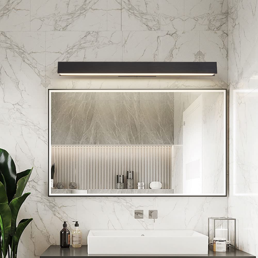 LED-Spiegelfrontlampe, lineare Badezimmerleuchte, 3-Farbmodus-Rahmenbildbeleuchtung, Moderne Schminkwandleuchte, Toilettenspiegellampen, Badleuchte über dem Spiegel