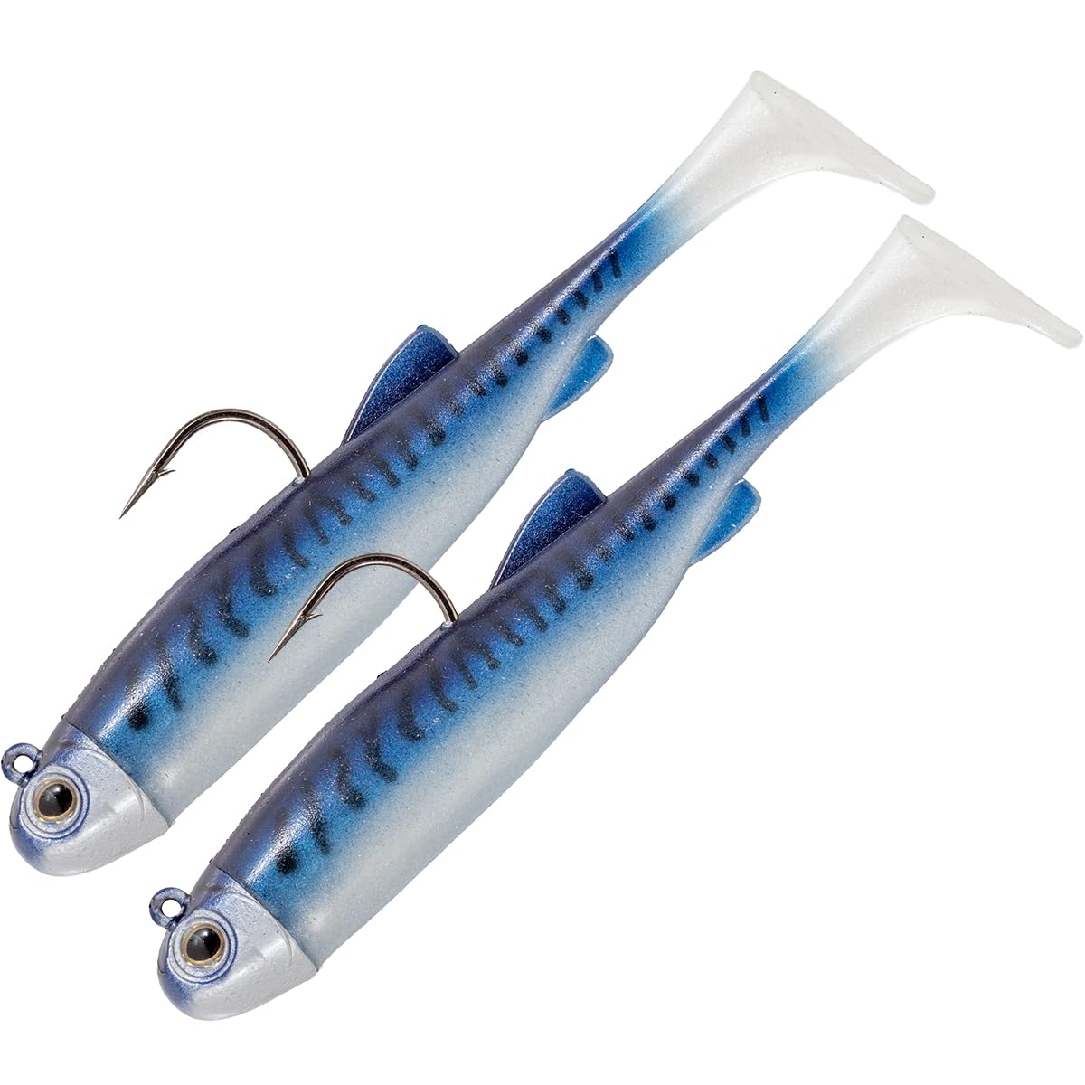 Seadra Paddle Shad Double Combo Ready to Fish (RTF) Soft Bait (Blue Mackerel, 12cm - 30g)