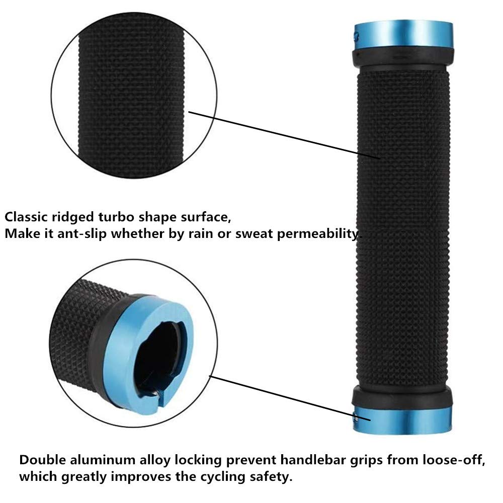 GUIDON,Black-China--poignées de guidon de vélo antidérapantes, repose main confortable, absorbe