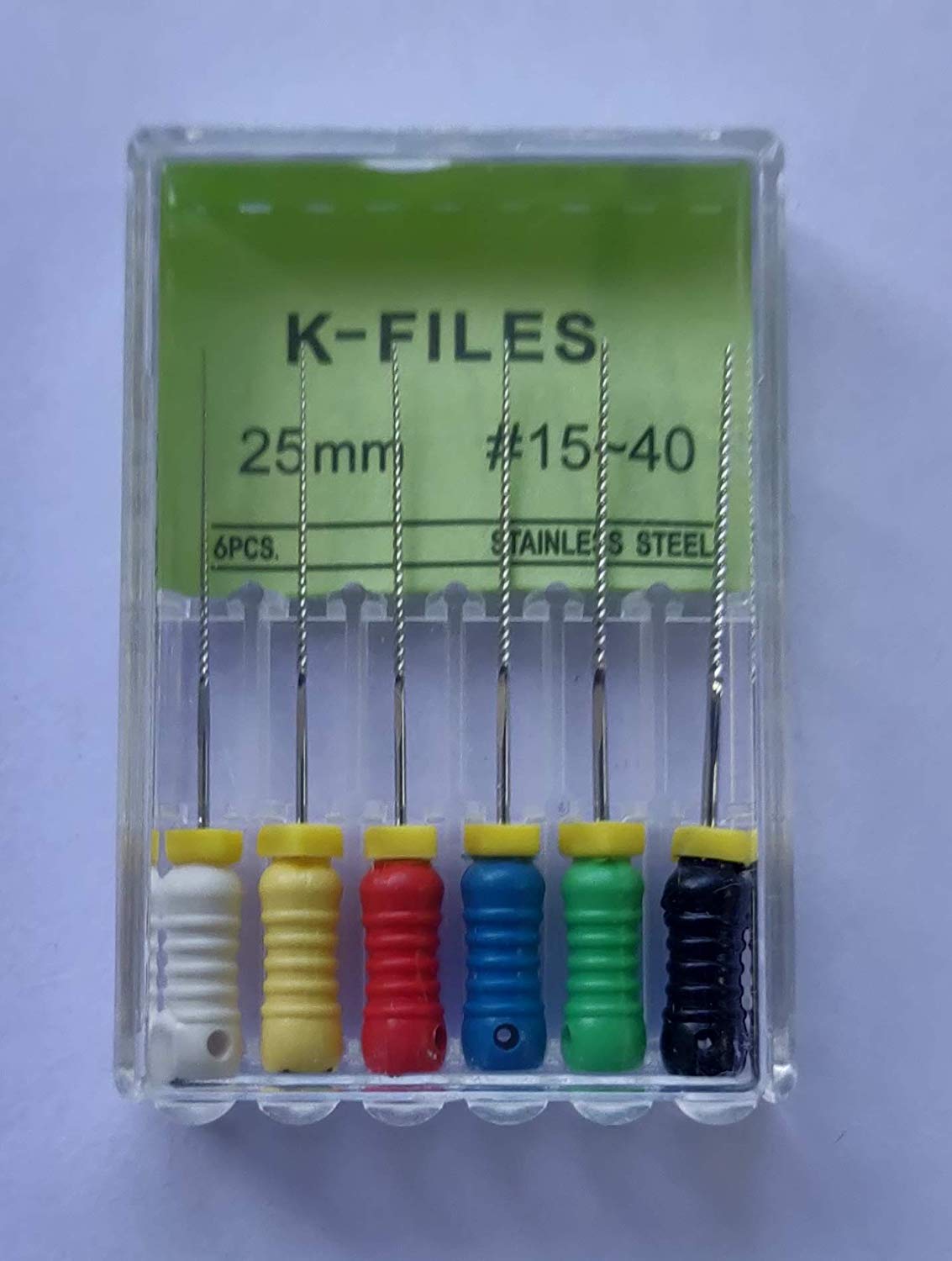 Healix Dental Stainless Steel K-Files 15-40-Pack of 10 boxes (21mm) (B08421HMYK) Amazon Price History, Amazon Price Tracker