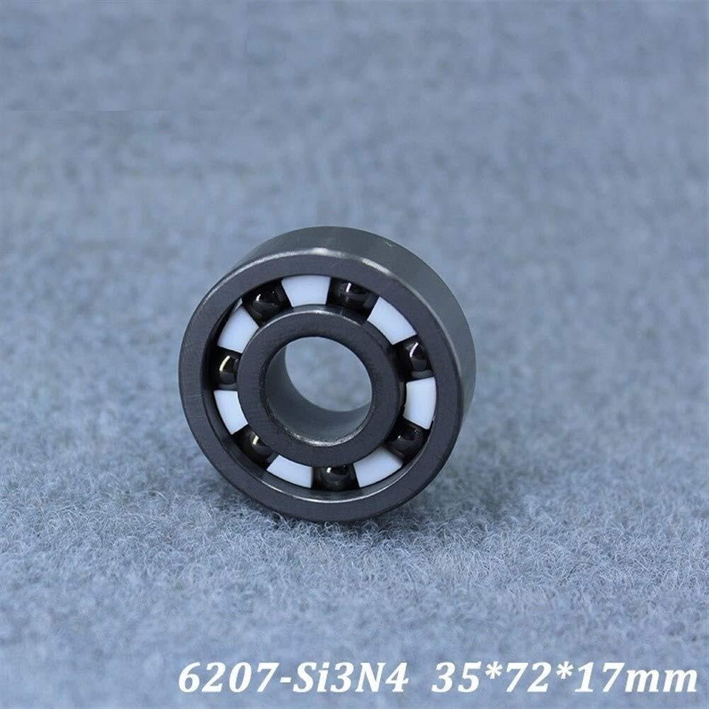 Rillenlager, Reparatursätze 6207 6207CE Vollkeramiklager (1 Stück) Si3N4-Material Alle Siliziumnitrid-Keramikkugellager 35 * 72 17 mm