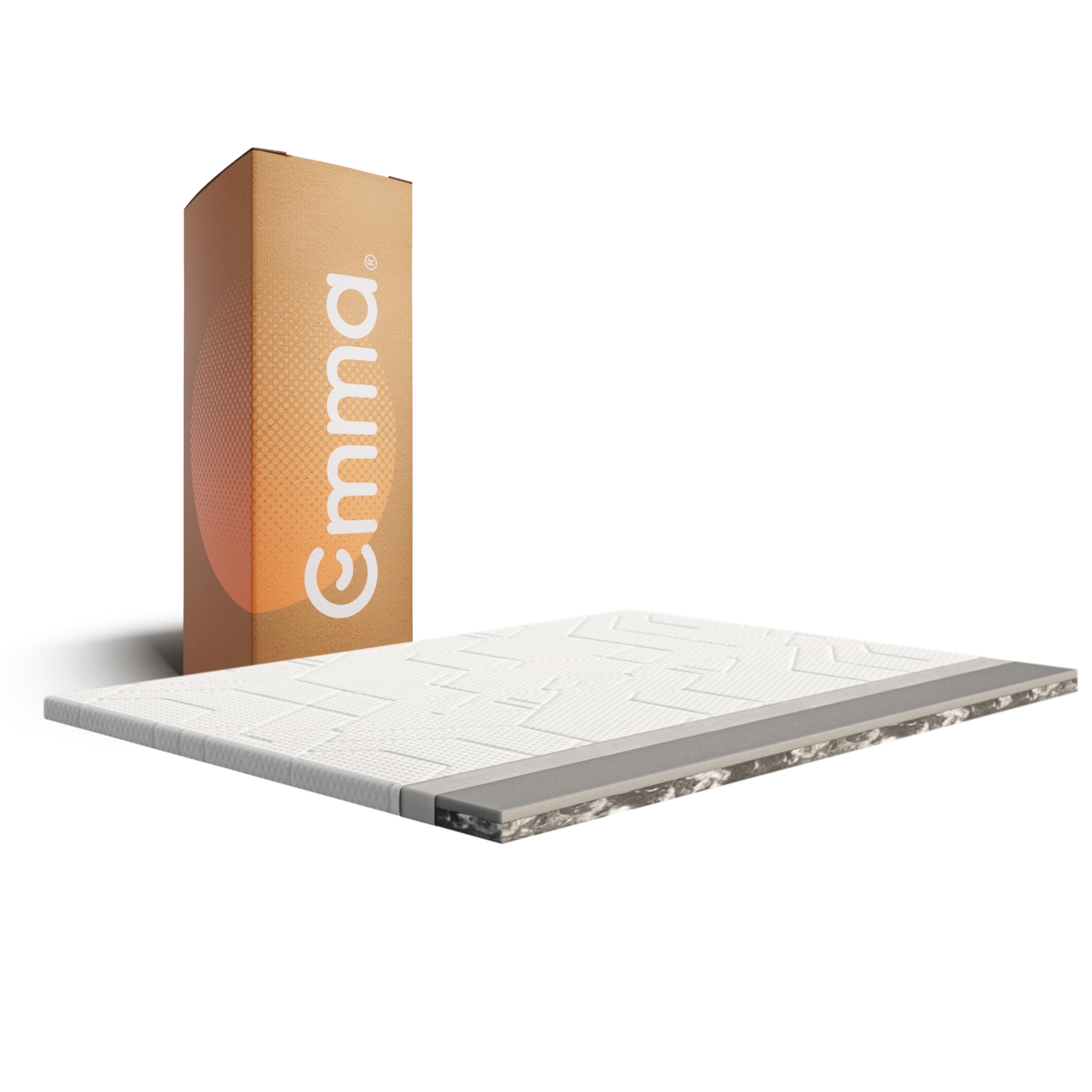 Emma Premium Topper 180x200 | Atmungsaktiver & Klimaregulierender Matratzentopper | 8 cm Höhe | Waschbarer Bezug