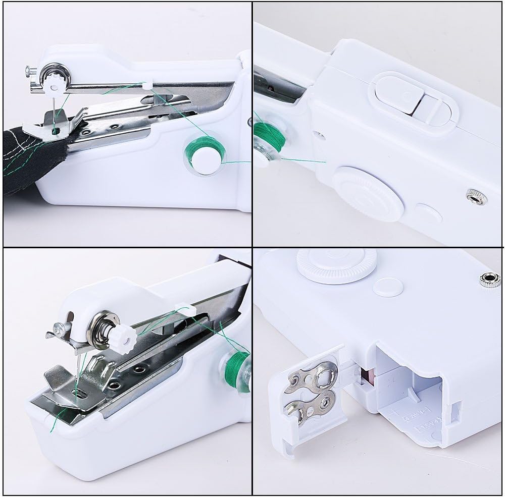 Handheld Electric Sewing Machine, Portable Cordless Quick Stitch