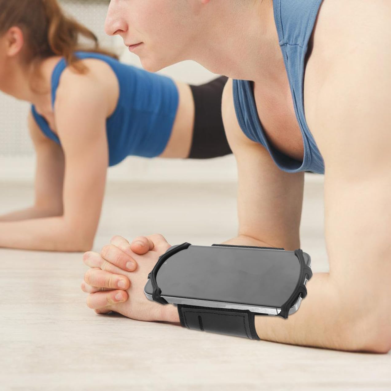 GLEAVI 5pezzi Porta Smartphone Per Corsa Supporto Per Allenamento Bracciale Antiscivolo e Antivibrante Per Jogging e Ciclismo Compatibile Con Cellulari Di Diverse