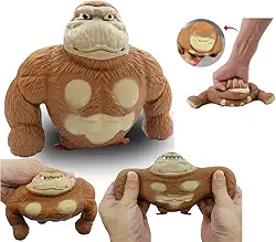 Gorila 15cm Grande Esmaga Antiestresse Macaco Estica Braço