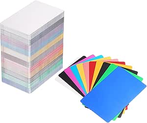 QUARKZMAN 550 Metall Visitenkarten Rohlinge - 86x54mm Eloxiertes Aluminium Für Lasergravur