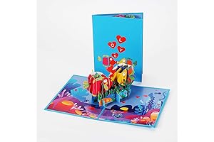 Express Affection with Kiss Fish Pop Up Valentine Card