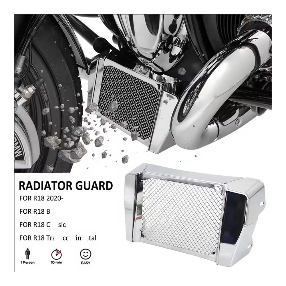 Cubierta De Protección del Enfriador De Aceite De La Parrilla del Radiador del Tanque De Agua De La Motocicleta para B&MW R18 R 18 B 2020-2022 Protector Radiador