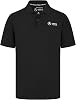 Mercedes AMG Petronas F1 Men's Polo with 3D Team Logo Execution - Black - Size: M