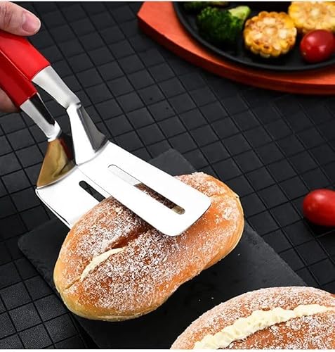 Lavandi 2Pcs Steak Shovel, Anti-Scalding Double-Sided Shovel, Fish Frying Shovel, Bread Shovel, Cake Shovel, Many Functions Stainless Steel Food Fip Shovel Clip #TOP6