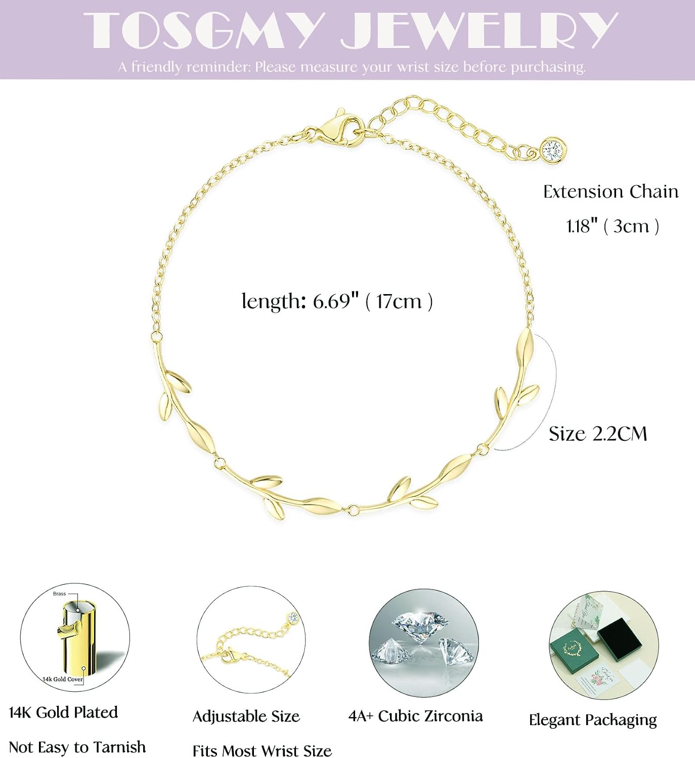 Dainty Silver Gold Bracelets for Women Trendy Non Tarnish 14K Gold Plated Cute Clover Bracelet Stackable Daisy Cubic Zirconia Diamond Charm Bracelet Stack Waterproof Jewelry Christmas Gifts