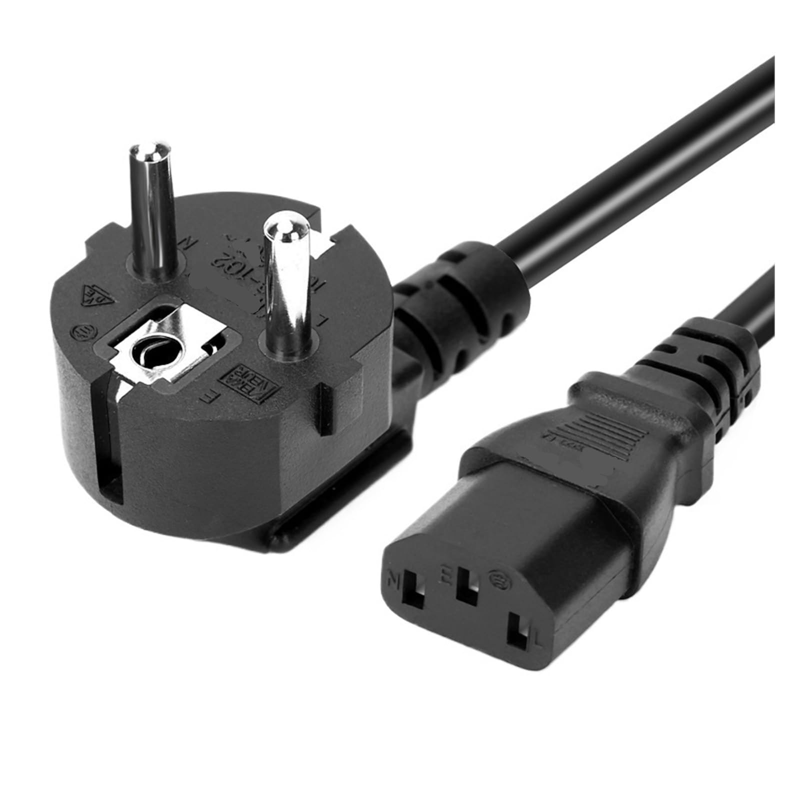 Cavo di alimentazione UE Euro IEC C13 Cavo di prolunga di alimentazione CA 1m 1.5m 1.8m 3 * 0.75mm for PC Monitor di computer Stampante TV(1M)