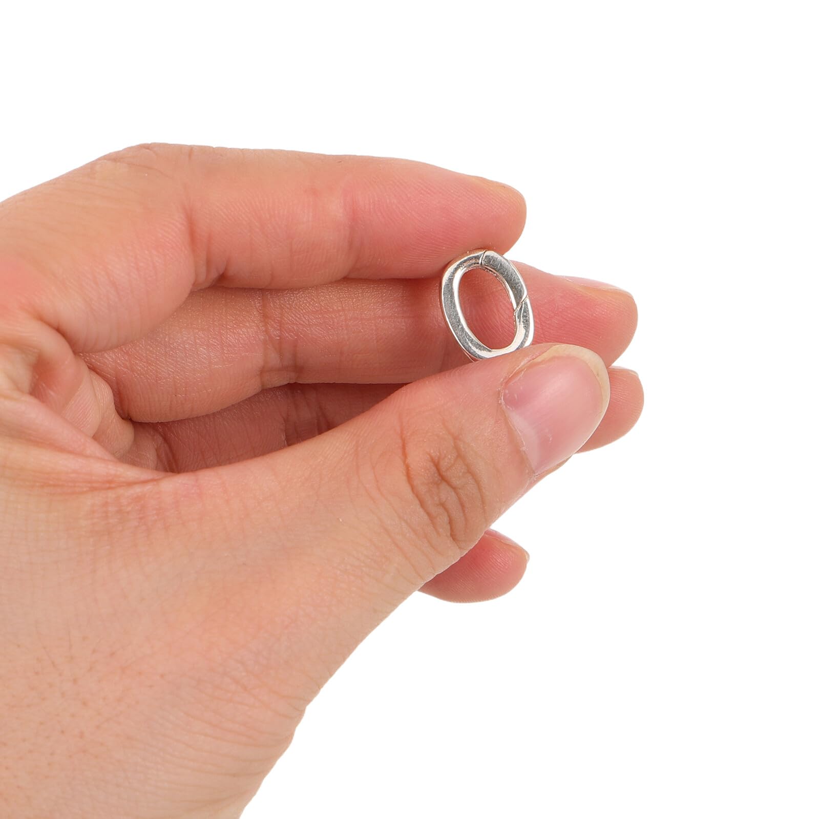 2 Piezas Cierres de Resorte Metálicos para Joyería 10Mm X 13Mm, 2 Unidades, Conectores Finales para Pulseras y Collares, Cierre Colgante Seguro para Hacer Cadenas y Accesorios de