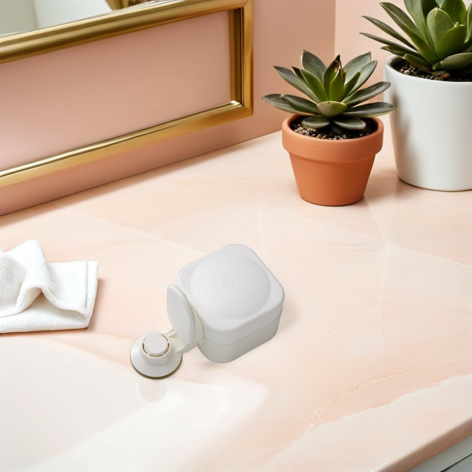 IMIKEYA Dispensador De Jabón De Pared Ventosa para Baño Dispensador De Champú y Acondicionador para Ducha Uso Diario Cocina y Baño