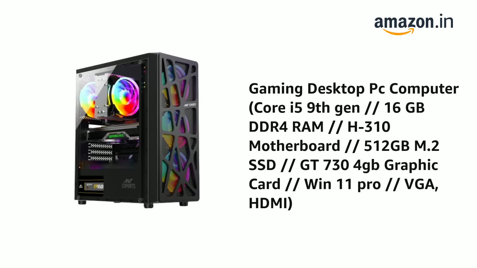METHEI Gaming Desktop PC Computer